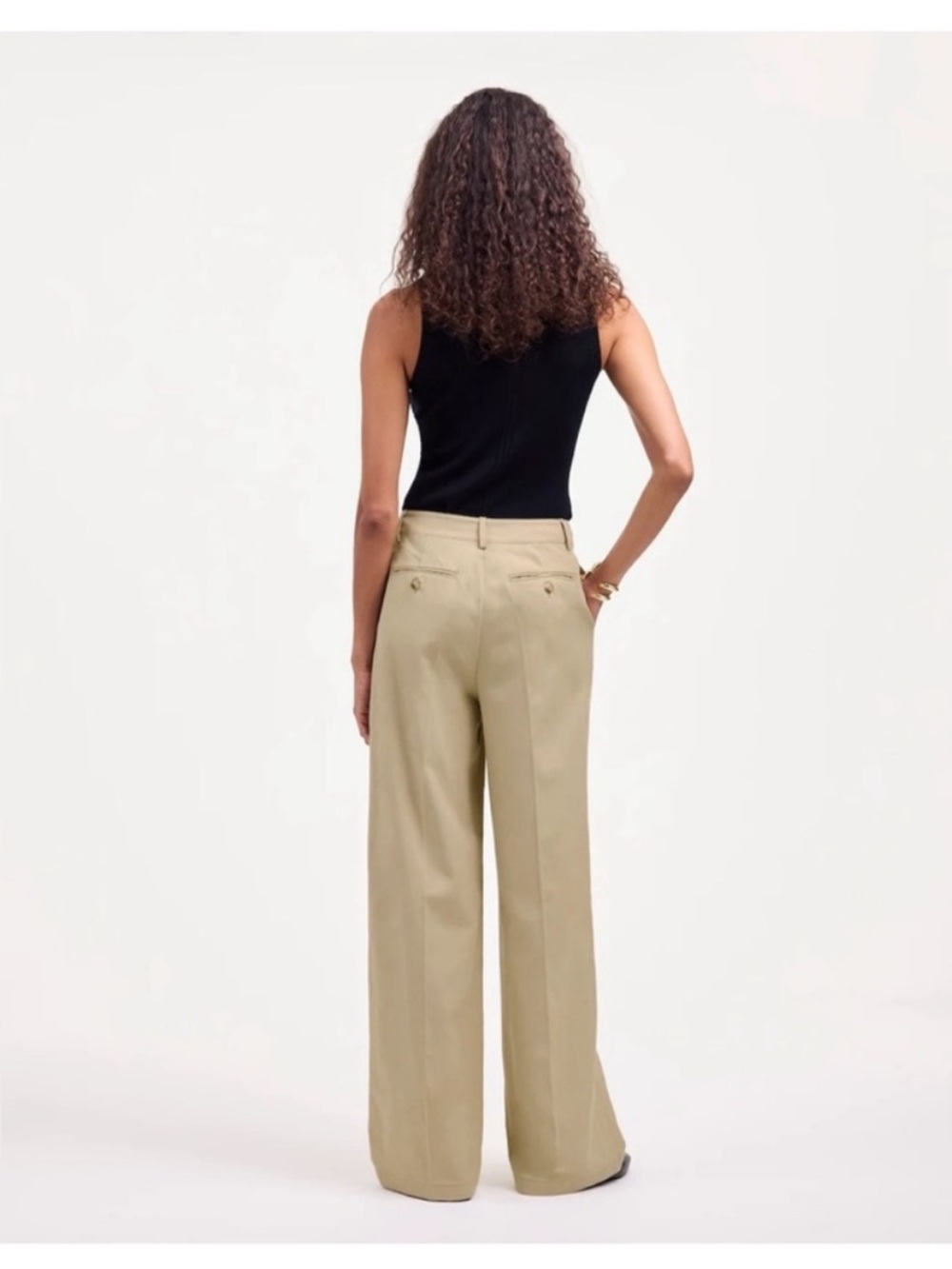 NWT Madewell Harlow Wide-Leg Pleated Trousers - Picture 5 of 12